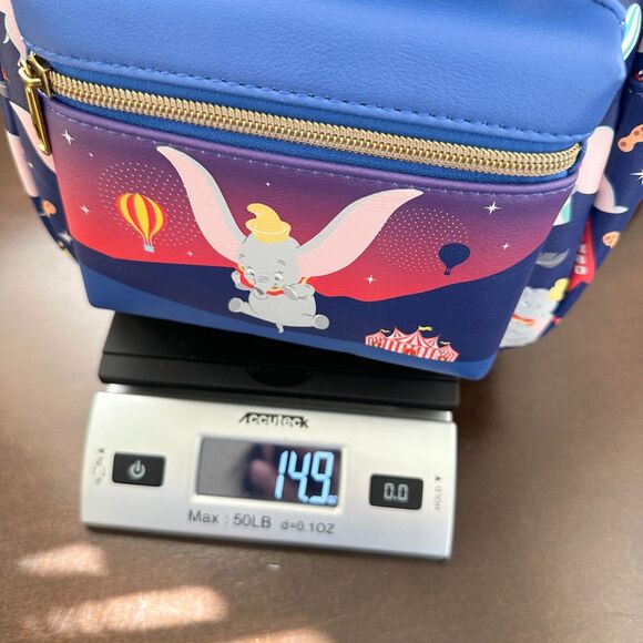 NEW Loungefly Disney Dumbo The Elephant Circus Icons Mini Backpack Blue Pink main image 7